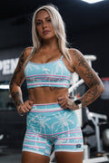 Miami Vice Mayhem Printed Straight Strap Sports Bra |