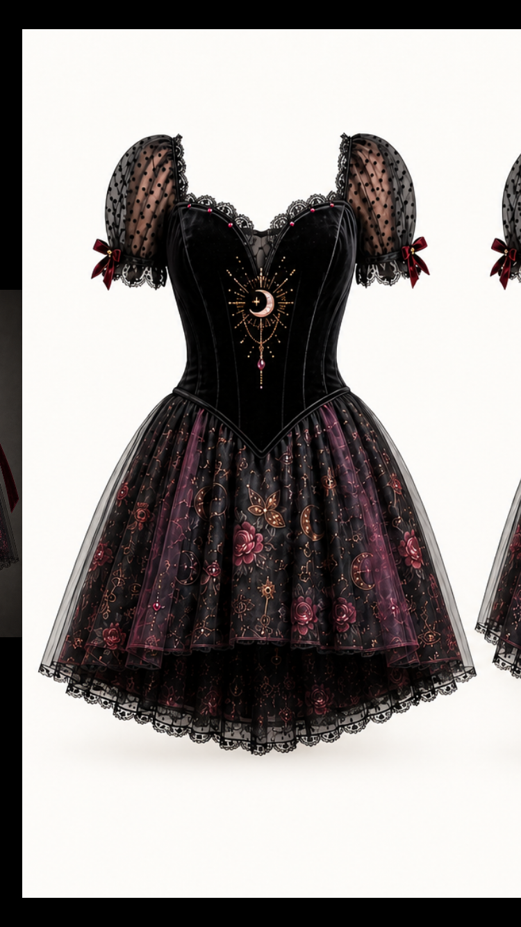 Hecate Goddess In You Crossroads Cross Over Dress with Convertible Skirt or just keep as a mini Cocktail Dress