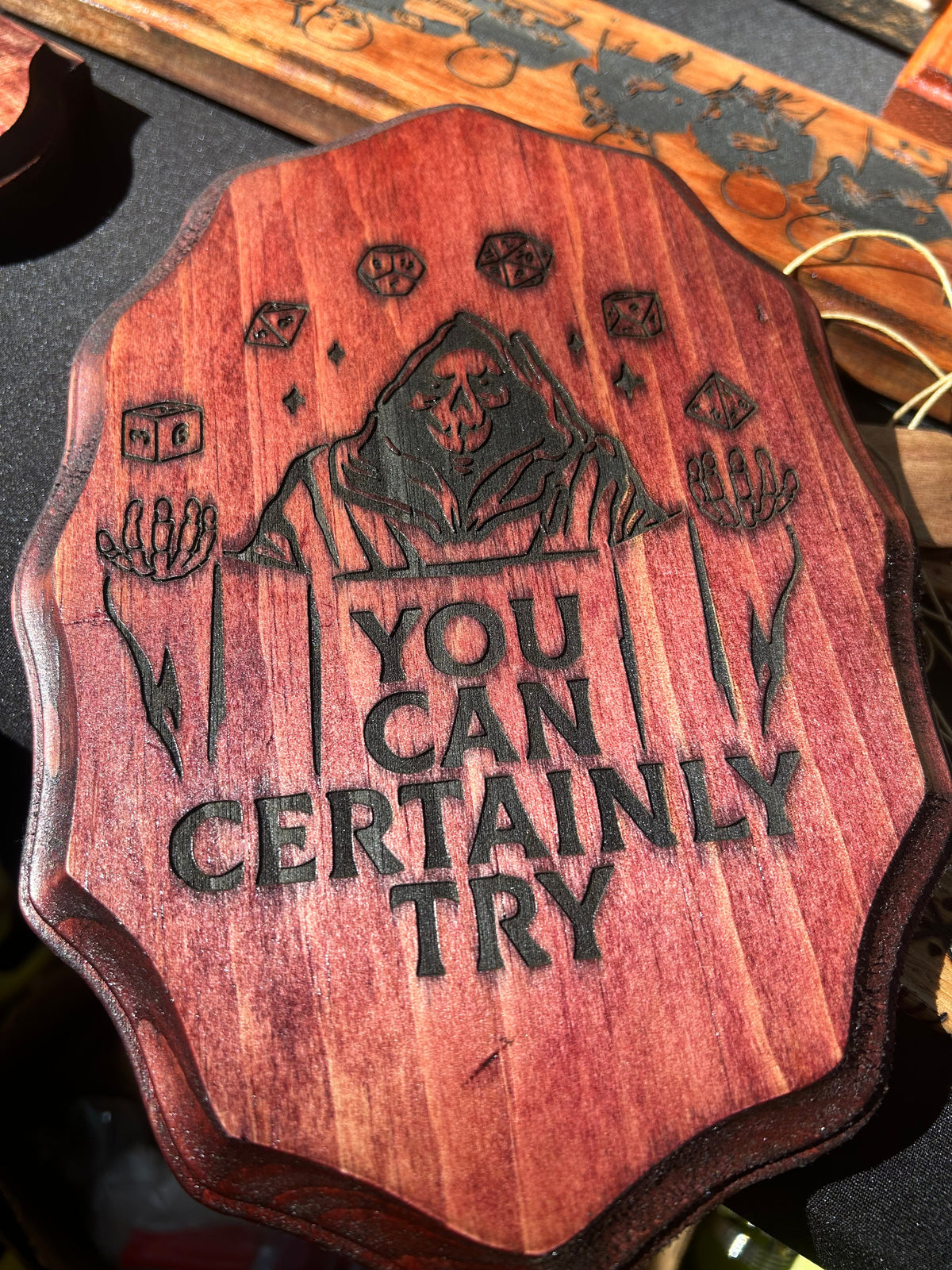 You can certainly try