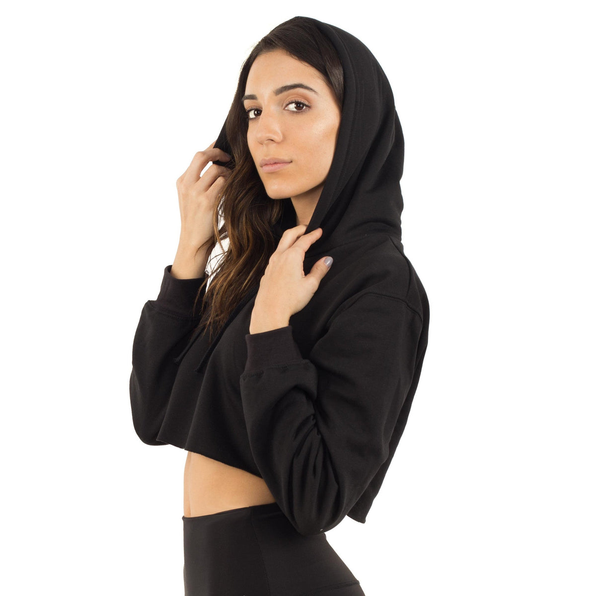 6036 - CLOSEOUT Women's Cropped Fleece Hoodie