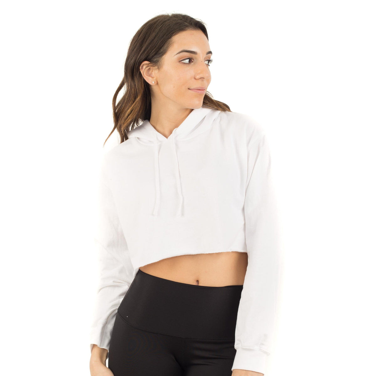 6036 - CLOSEOUT Women's Cropped Fleece Hoodie