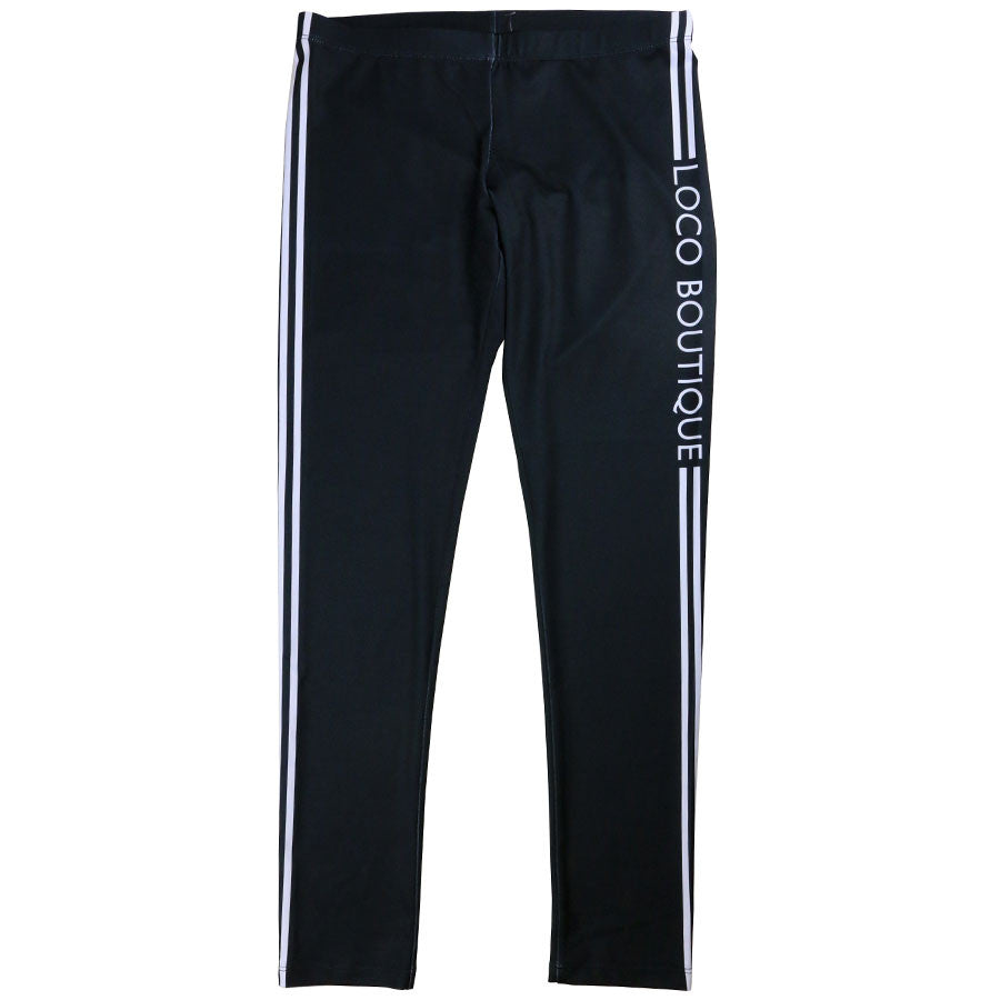 Loco Boutique Solid Stripe Legging