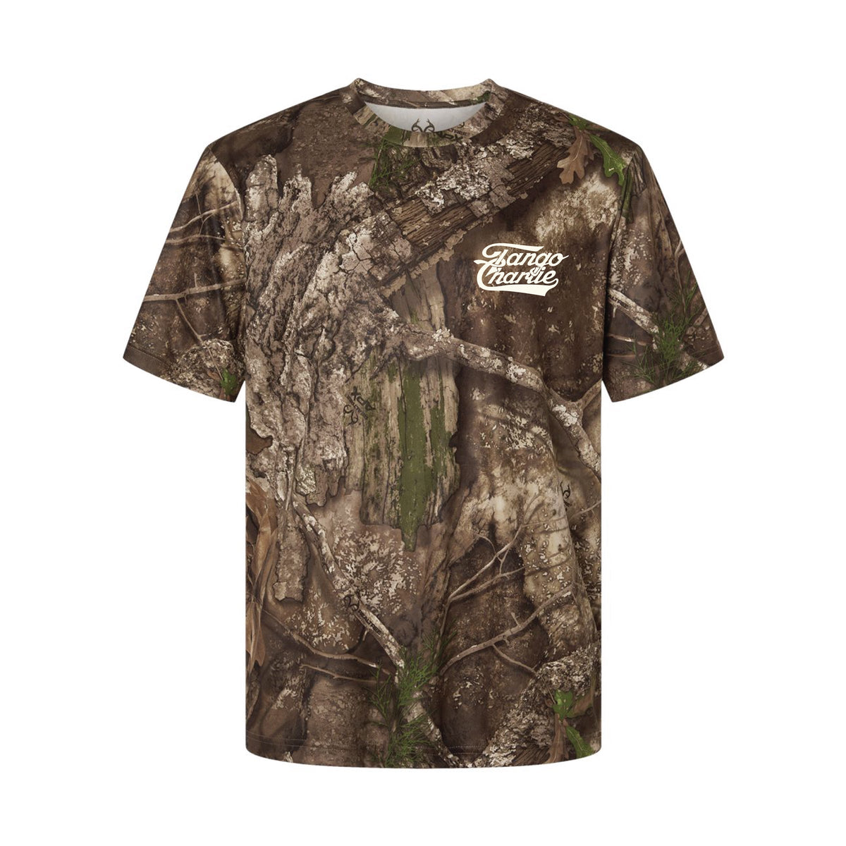 Lift Heavy. Trust God. - Realtree Premium Camo Tee