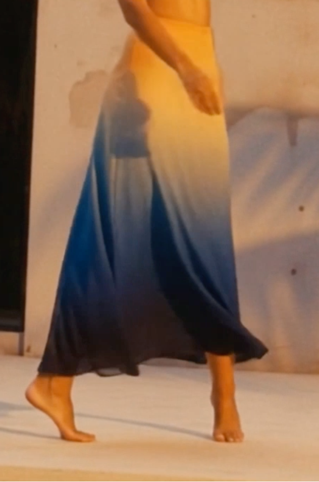 Maia Silk Midi Skirt in Cosmos