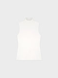 SLEEVELESS MOCK TURTLENECK-CREAM