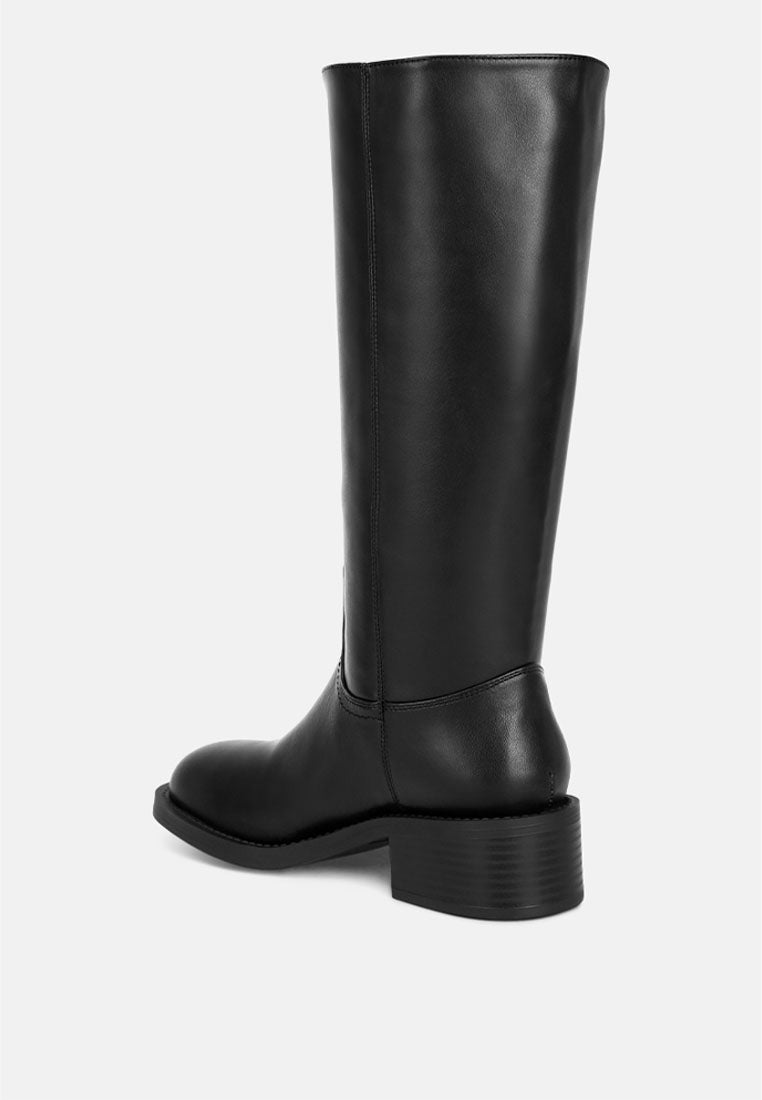 Pinasa Classic Square Toe Calf Boots