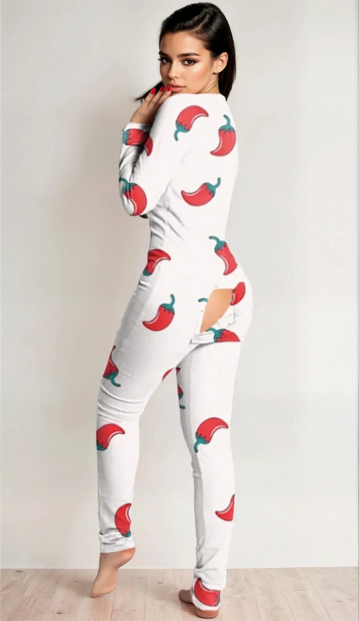 Sexy Open Back Long Johns multiple print styles