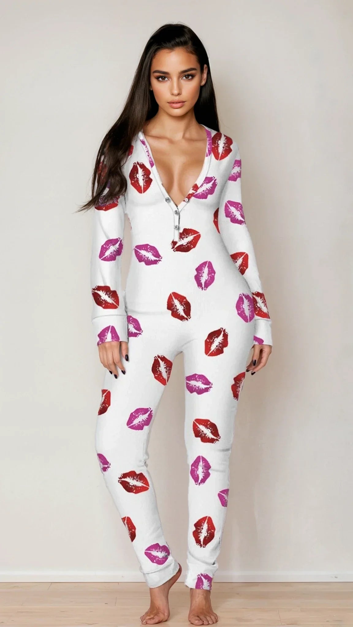 Sexy Open Back Long Johns multiple print styles