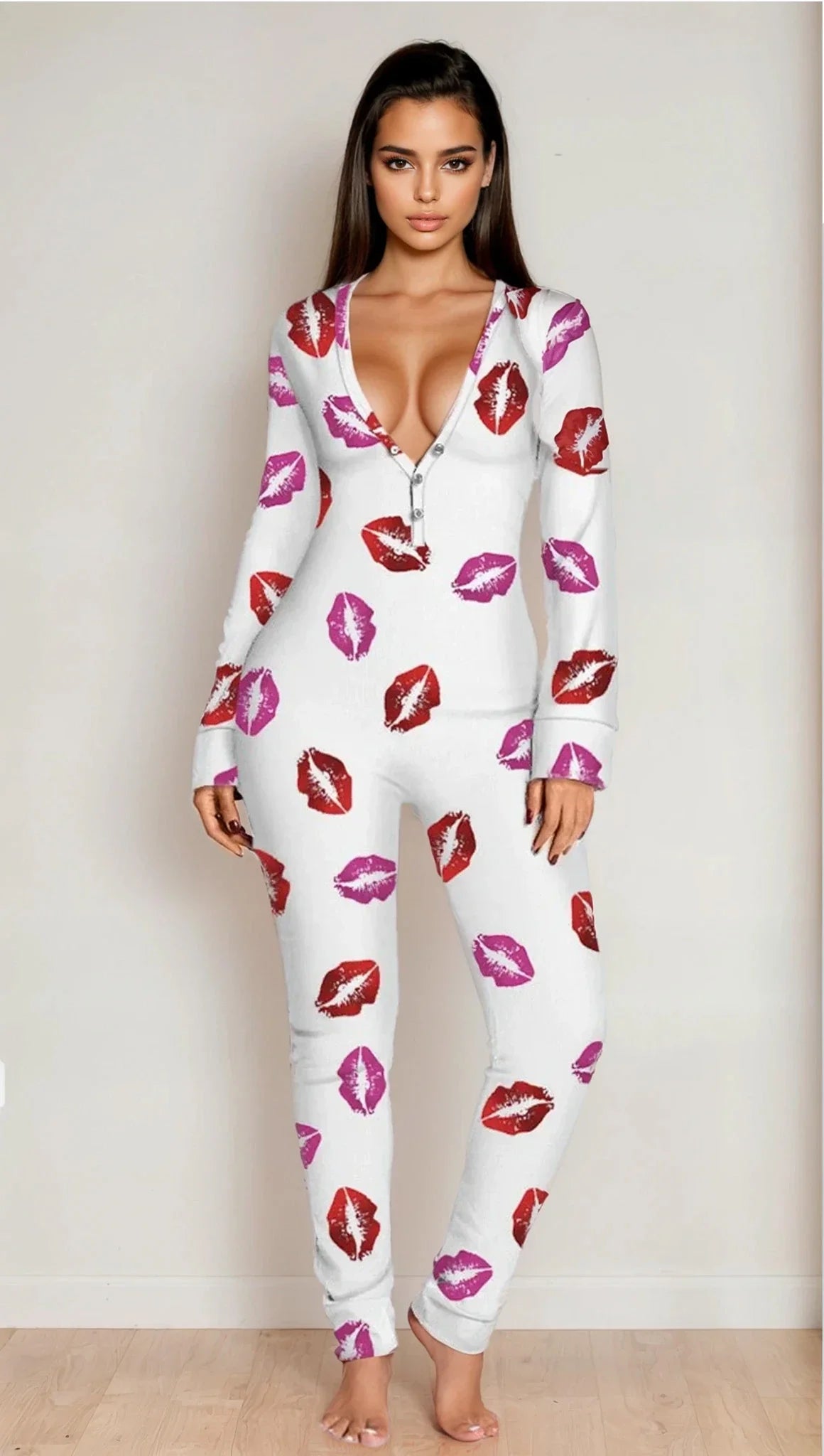 Sexy Open Back Long Johns multiple print styles