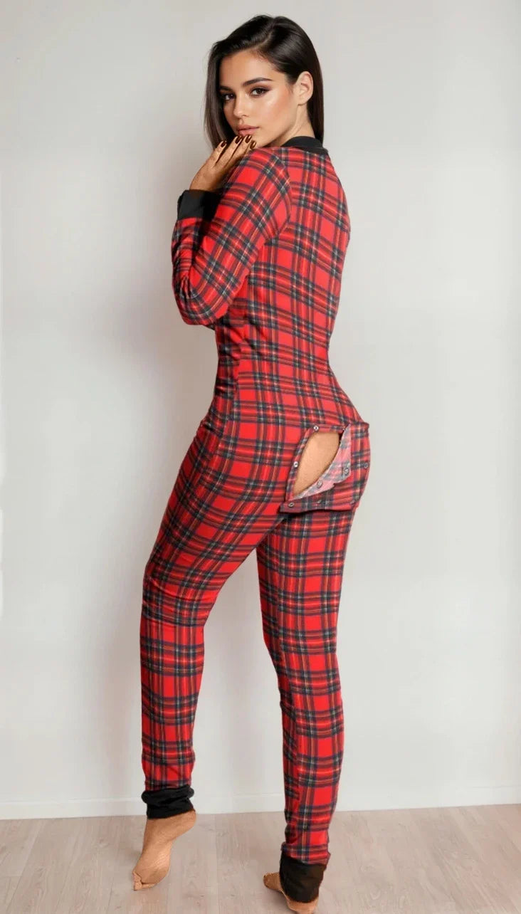 Sexy Open Back Long Johns multiple print styles