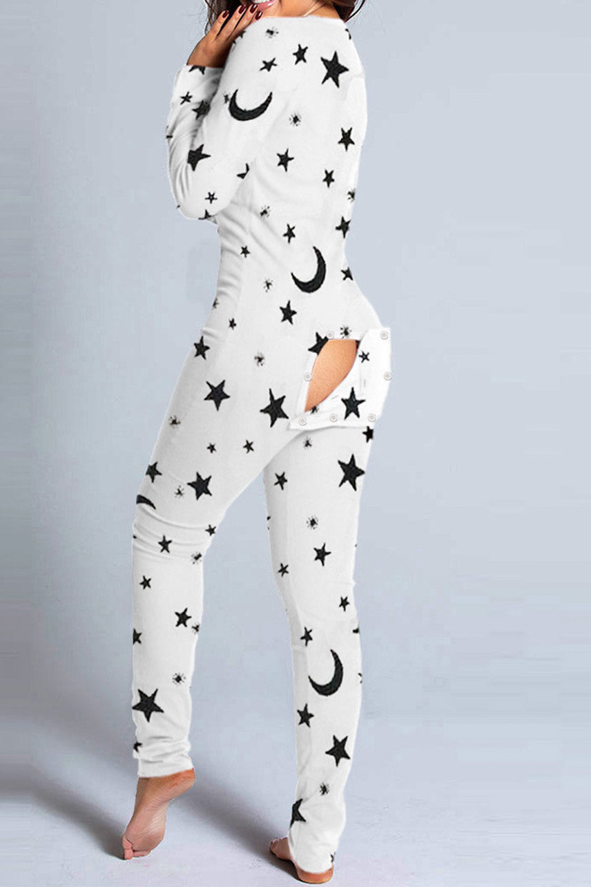 Sexy Open Back Long Johns multiple print styles