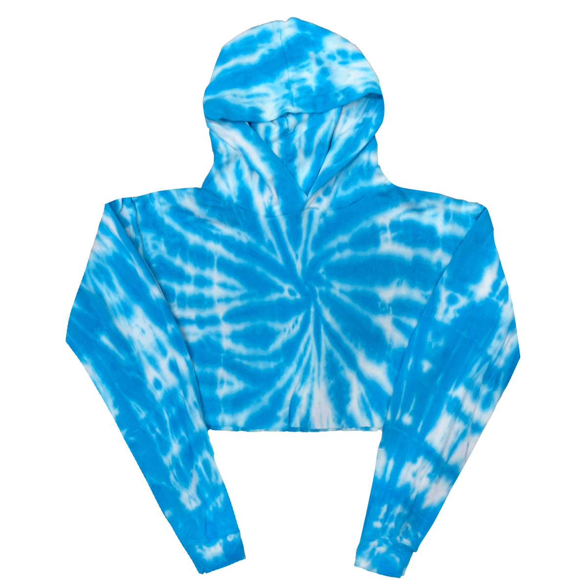 6036TD - CLOSEOUT Women's Cropped Tie Dye Hoodie