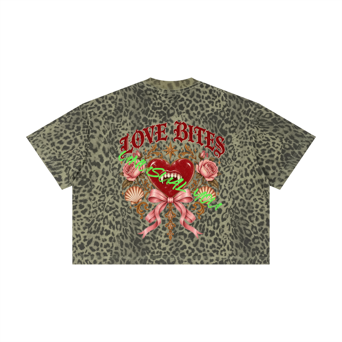 Unisex Leopard Print Boxy T-Shirt