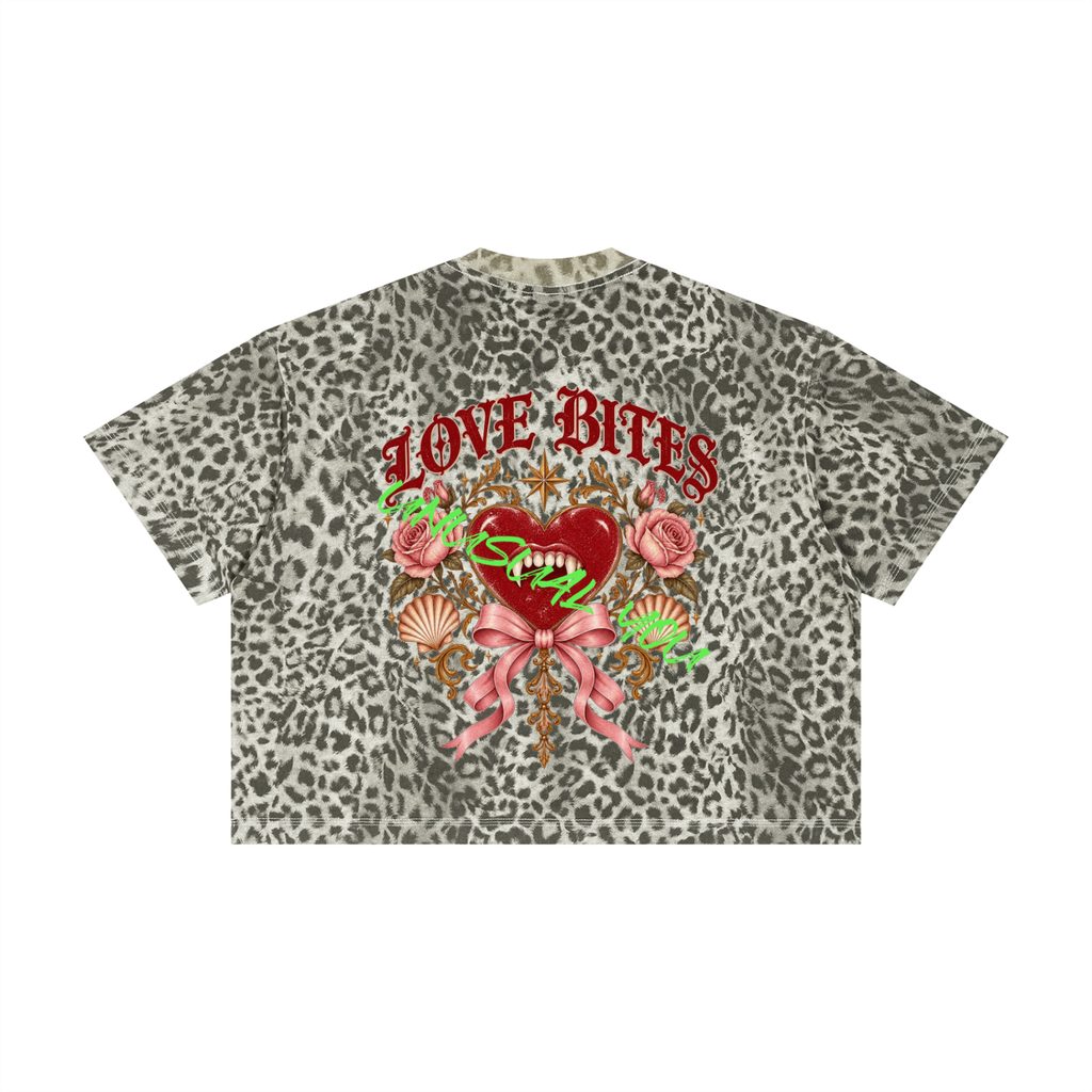 Unisex Leopard Print Boxy T-Shirt