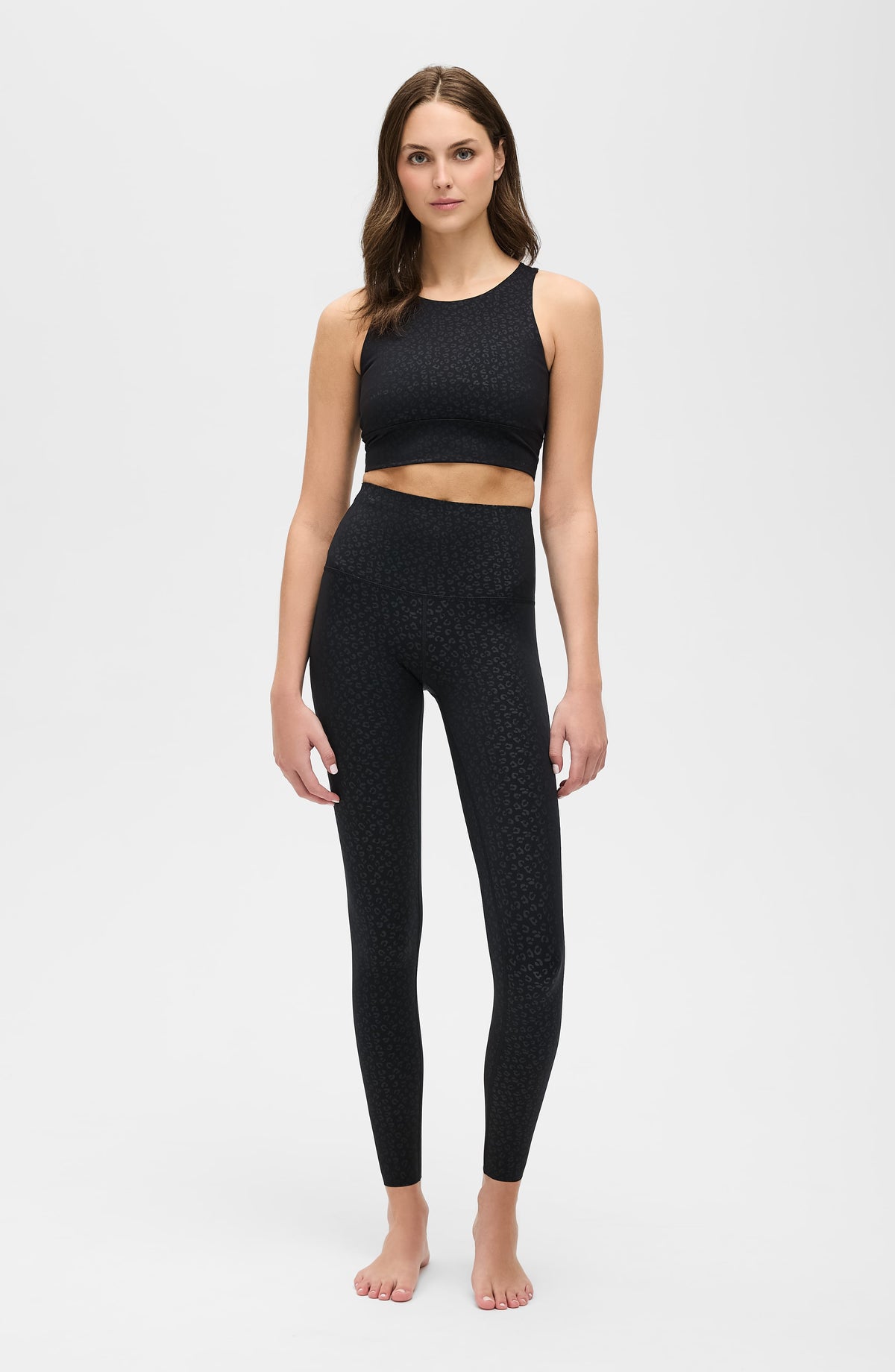 Compression Leggings- The Fierce Leggings in black cheetah print-Gradient compression (10-18 mmHg) supports circulation from ankle to hip, helping reduce swelling, relieve heaviness, and promote sustained energy throughout your day