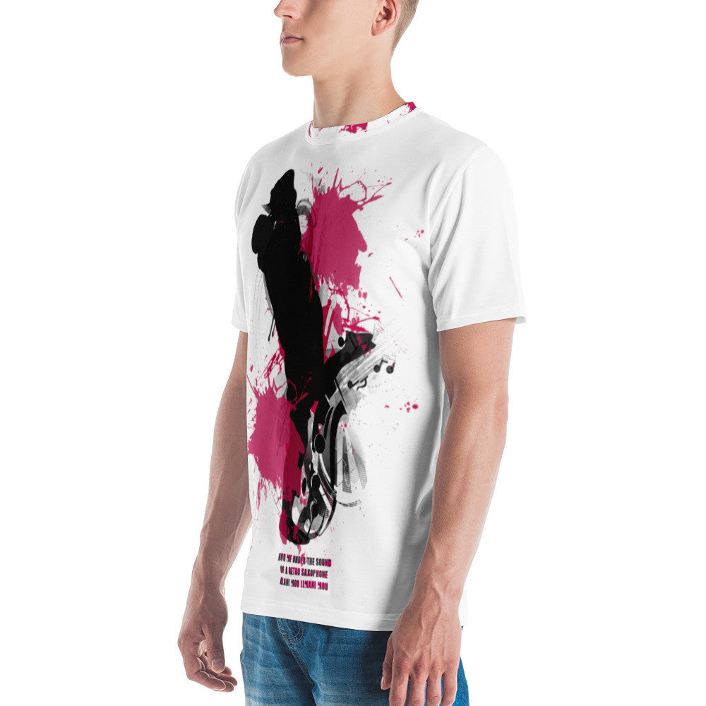 RETRO SAXOPHONΕ Men's t-shirt by Gianneli