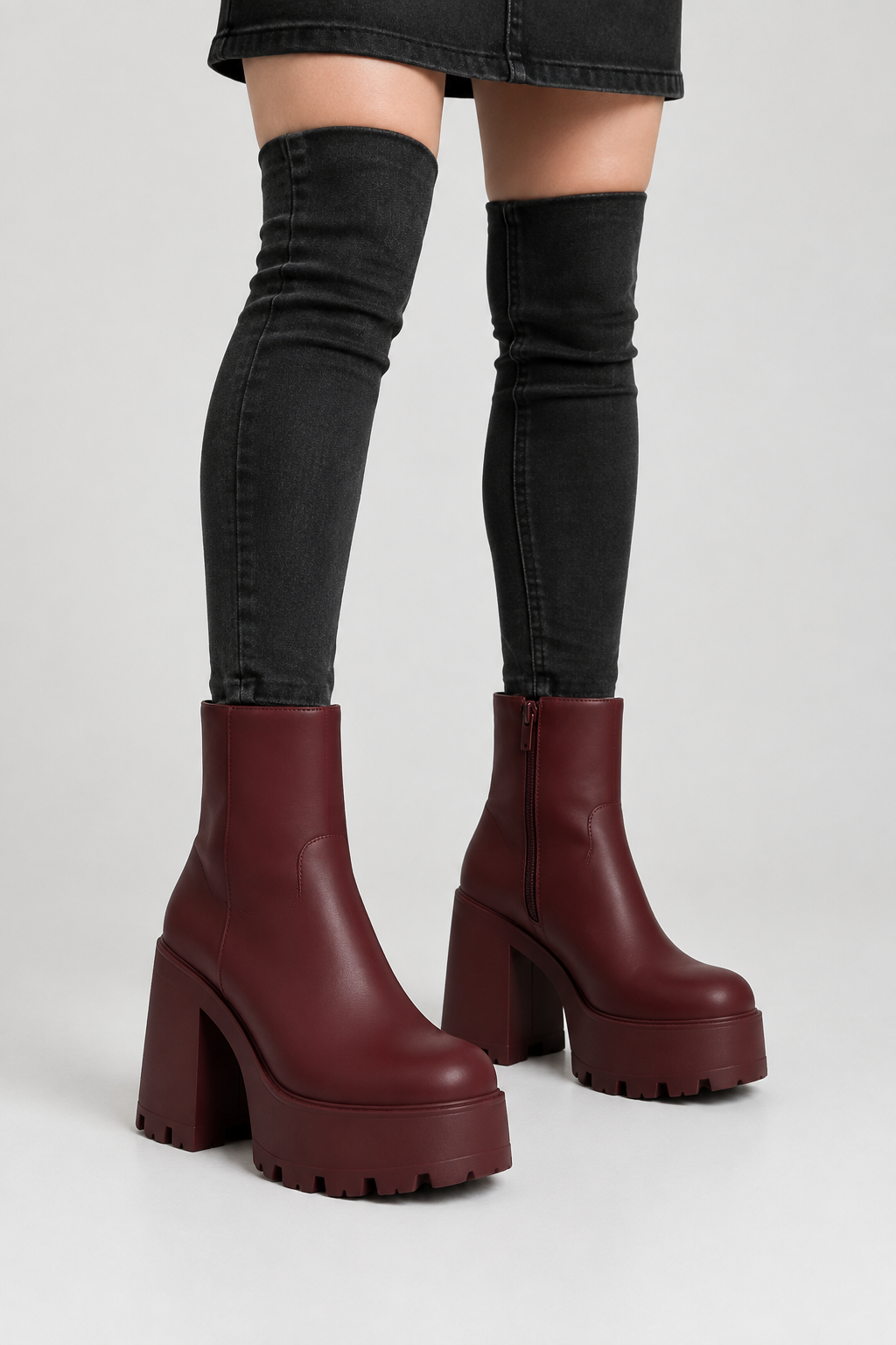 Hot Cocoa High Platform Ankle Boots
