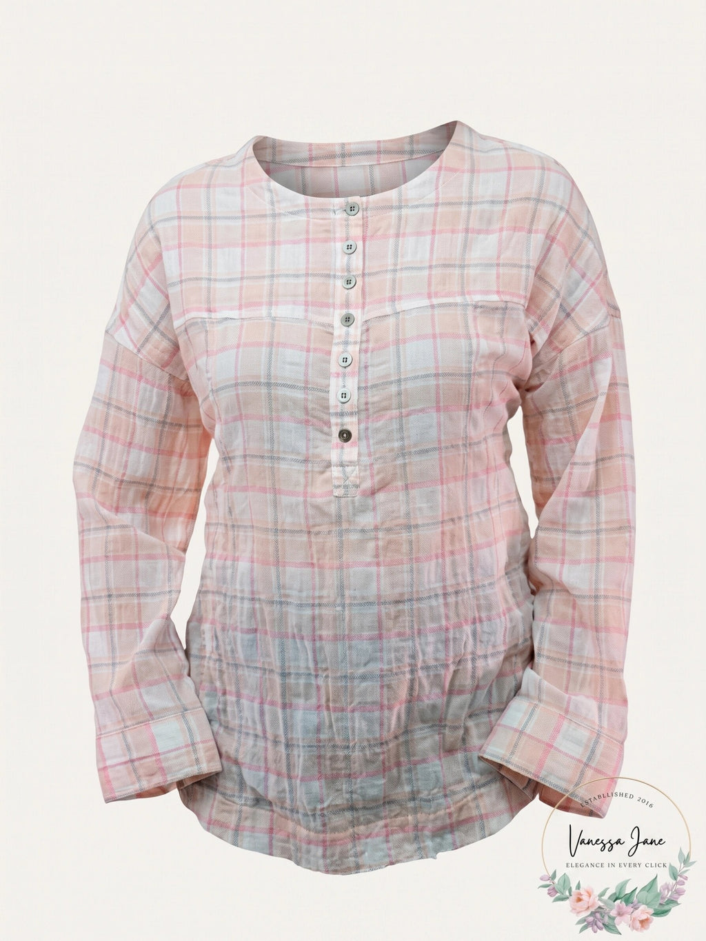 Beach Lunch Lounge Mia Plaid Shirt