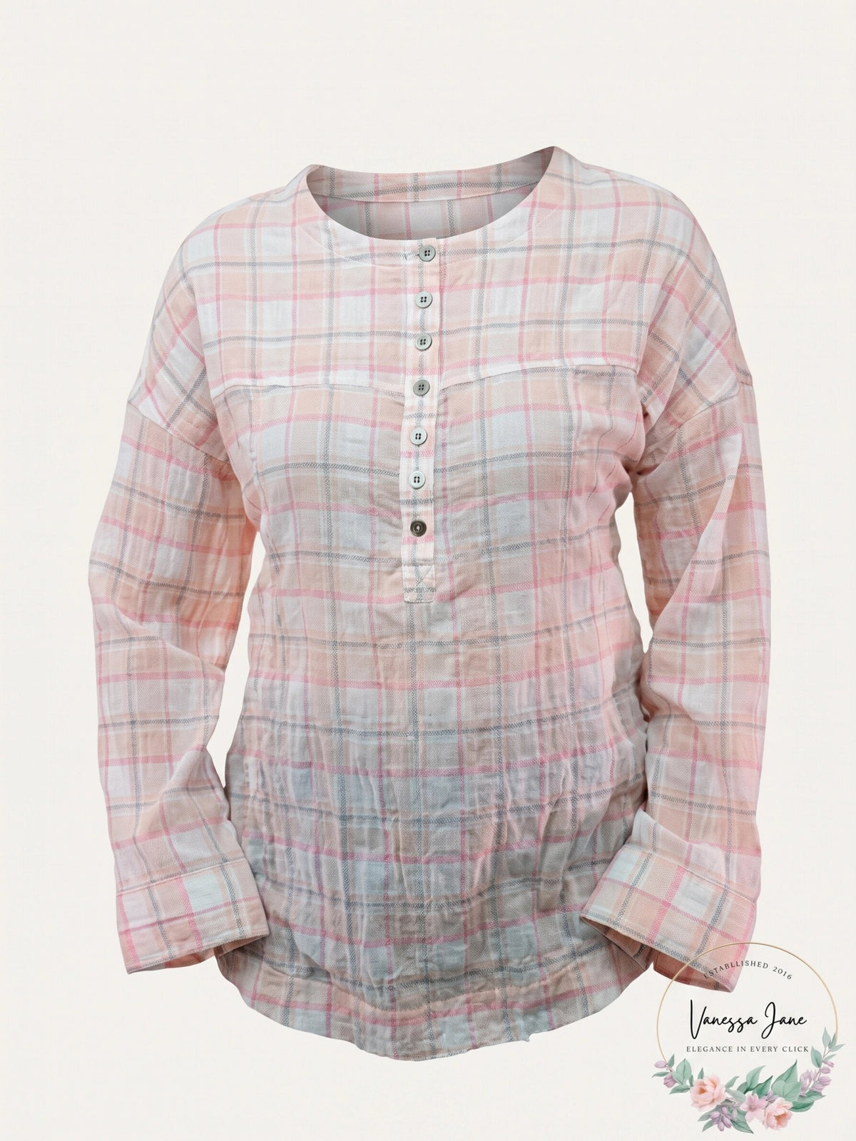 Beach Lunch Lounge Mia Plaid Shirt