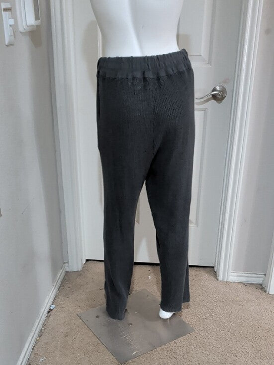 Free People Beach Charcoal Knit Lounge Pants with Elastic Waist Women's Small