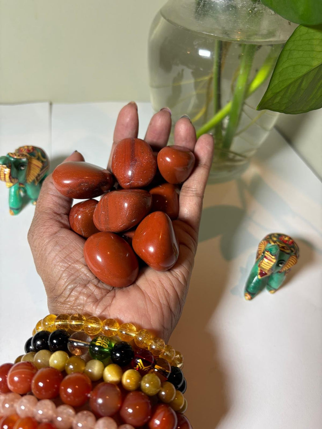 Red Jasper Crystal Tumbled Stone (1 kg pack)