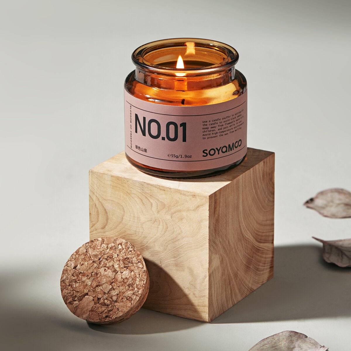 Silver Mountain Spring Apothecary Glass Jar Candle