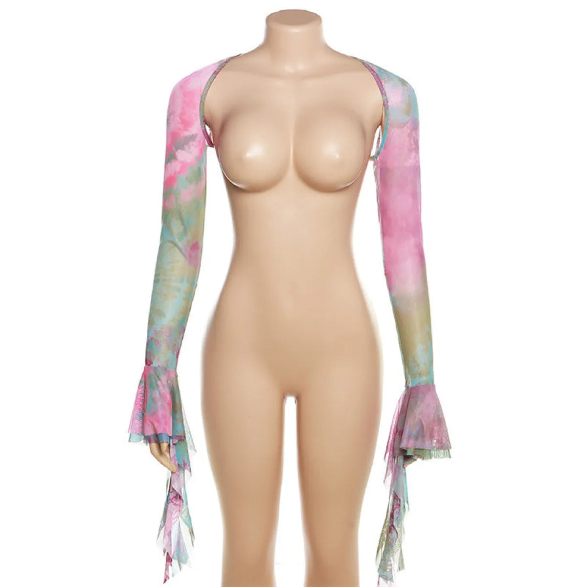 Tie-Dye Fairy Set – Butterfly Crop Top & Wrap Mini Skirt 3 color options