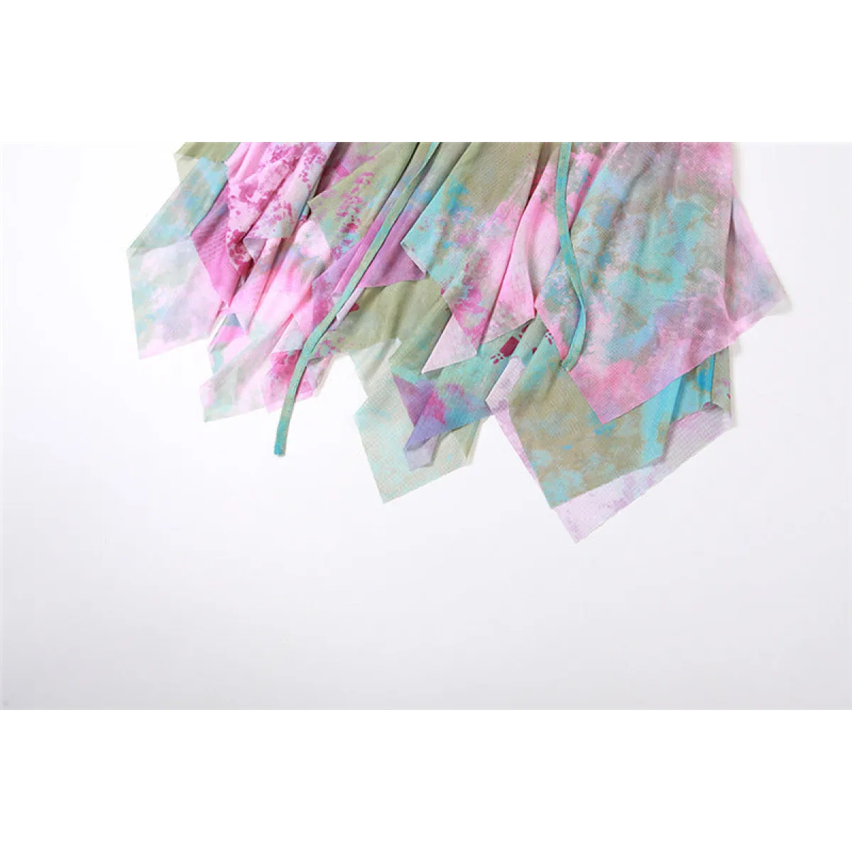 Tie-Dye Fairy Set – Butterfly Crop Top & Wrap Mini Skirt 3 color options