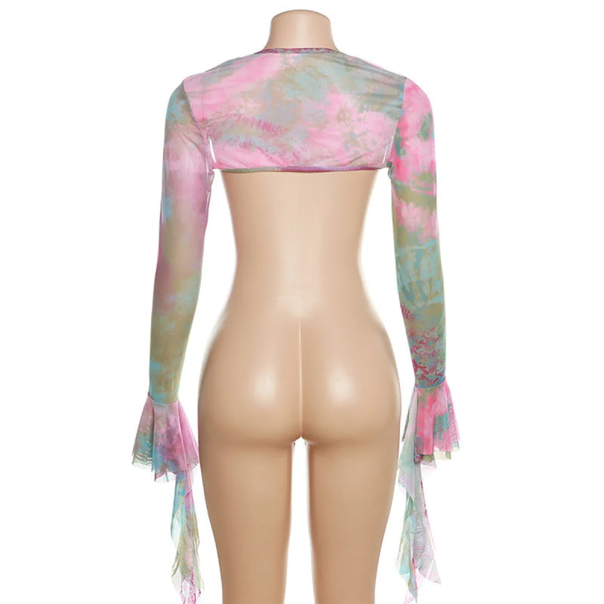 Tie-Dye Fairy Set – Butterfly Crop Top & Wrap Mini Skirt 3 color options