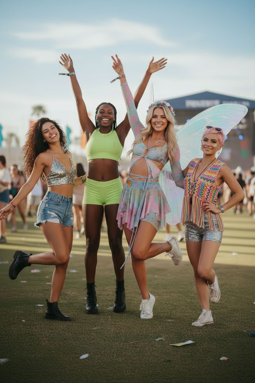 Tie-Dye Fairy Set – Butterfly Crop Top & Wrap Mini Skirt 3 color options