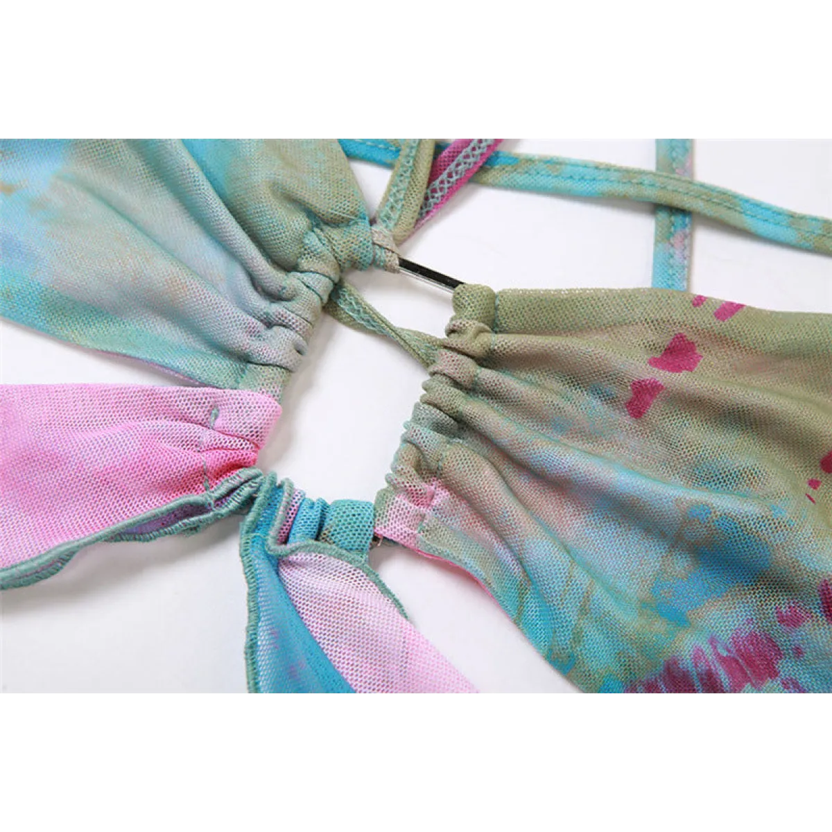 Tie-Dye Fairy Set – Butterfly Crop Top & Wrap Mini Skirt 3 color options