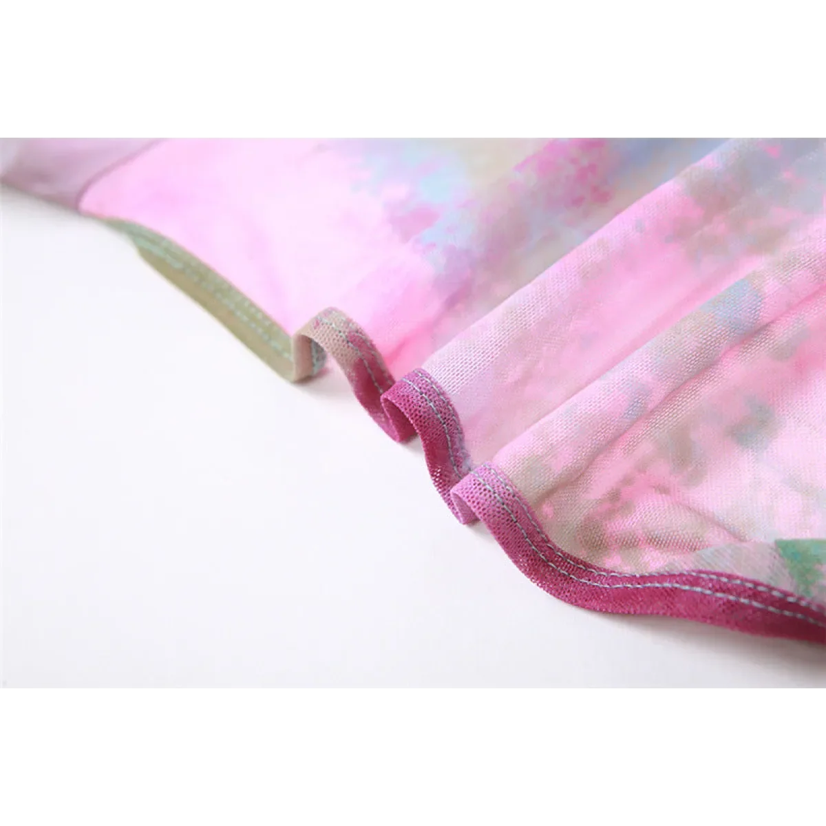 Tie-Dye Fairy Set – Butterfly Crop Top & Wrap Mini Skirt 3 color options